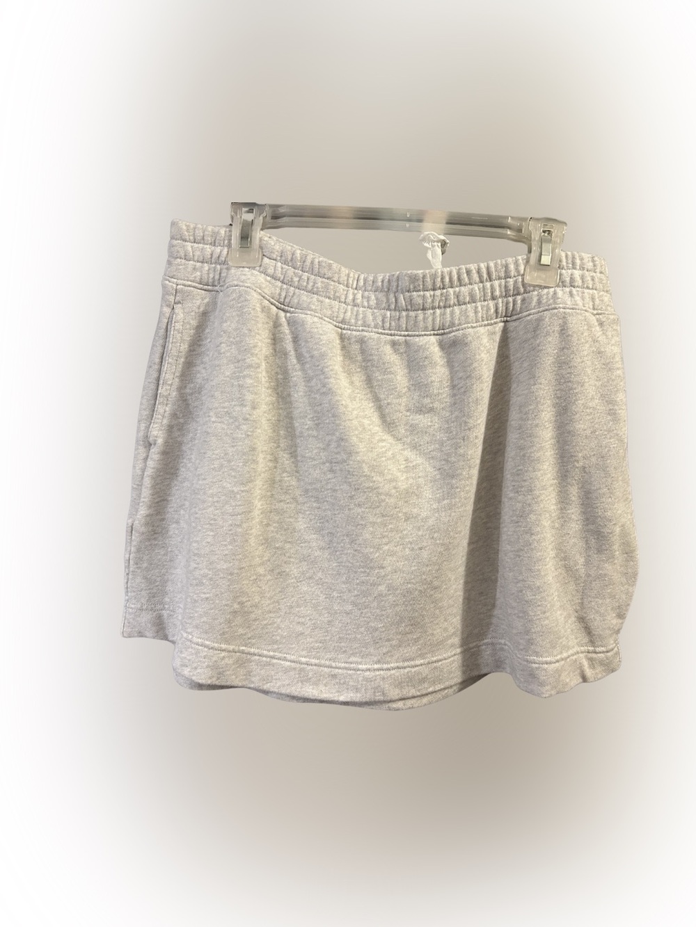 aerie Light Gray Sweat Skirt with Elastic Waist